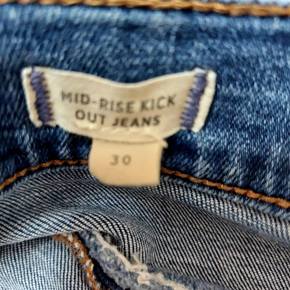 Madewell Mid-rise Kick Out Jeans Size 30 - Picture 6 of 14